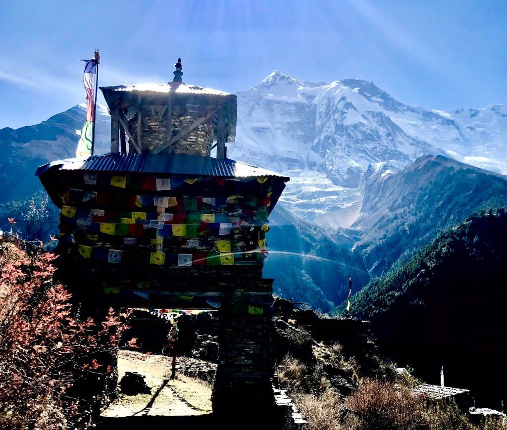 Way to Annapurna Mountain during Annapurna Circuit Trek