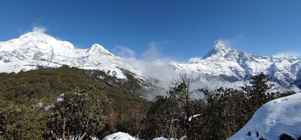 Beautiful Mardi Himal during Mardi Himal Trek