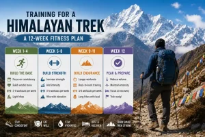 Mountain trekking training for Himalayas