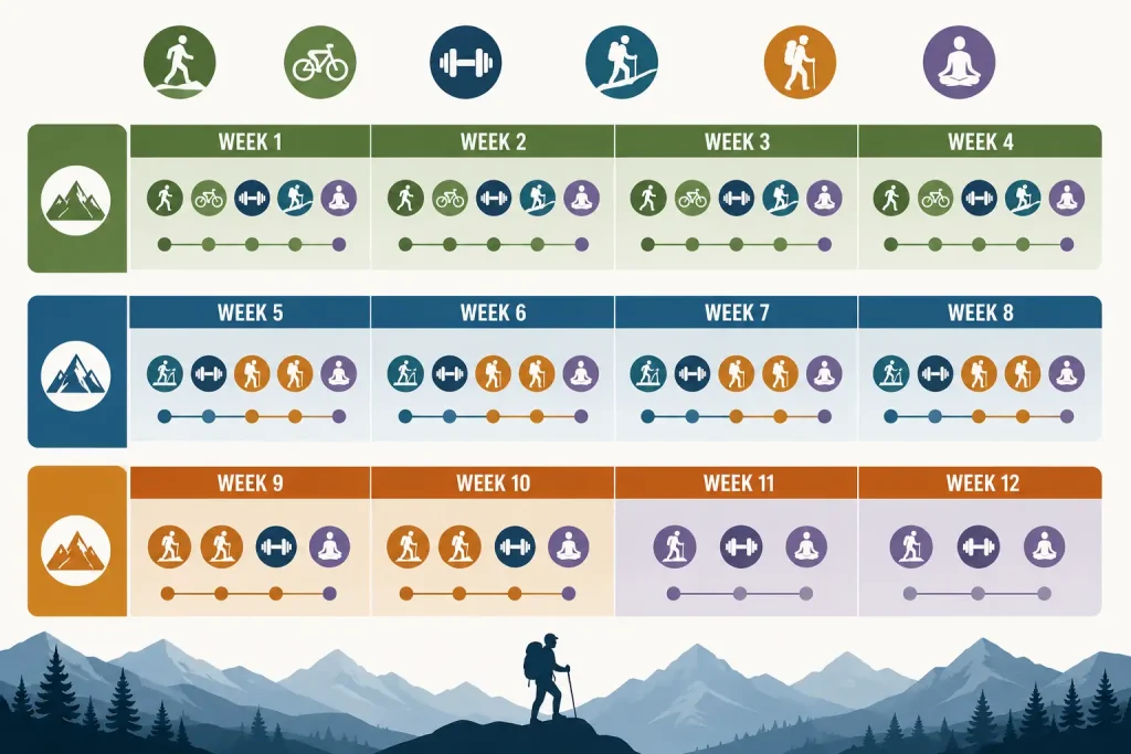 Trekking Training plan for 12 weeks